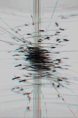 Close-Up Ant Swarm Under Light psychedelic