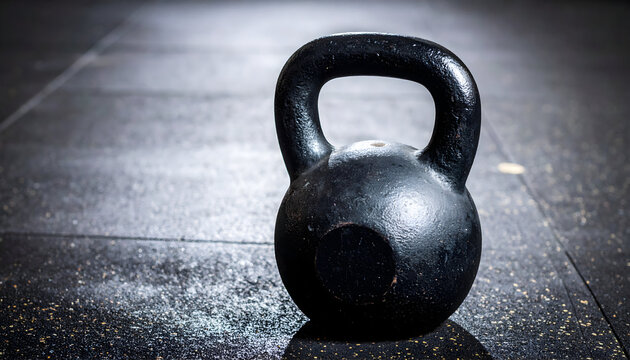 Kettlebell on Gym Floor