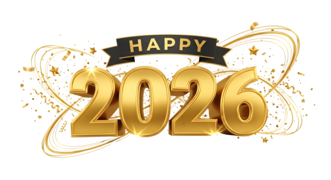 Happy new year 2026 celebration