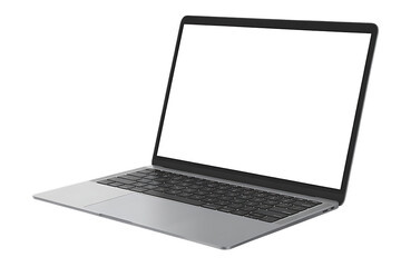 Laptop or notebook with blank screen isolated with clipping path on white background. png