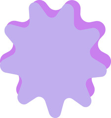 Black purple color badge 