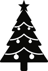 plain crismas tree icon design for your company. christmas tree icon sign marker - vector.