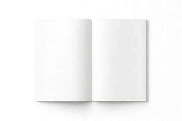 Open blank book