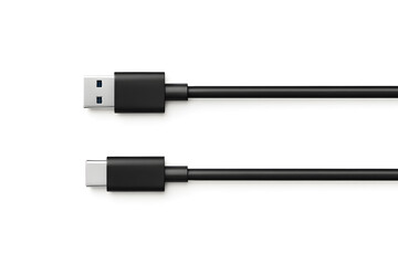 Black usb cable