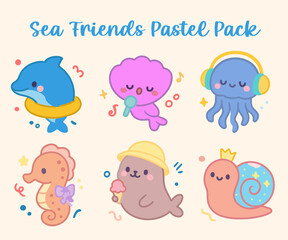 sea friend pastel pack
