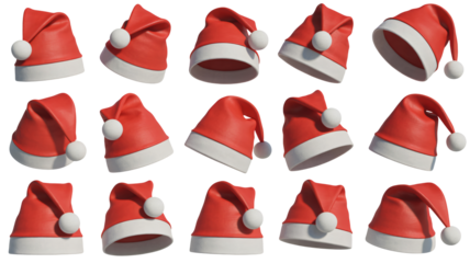 Festive Santa Hats Collection for Holiday Joy and Christmas Cheer