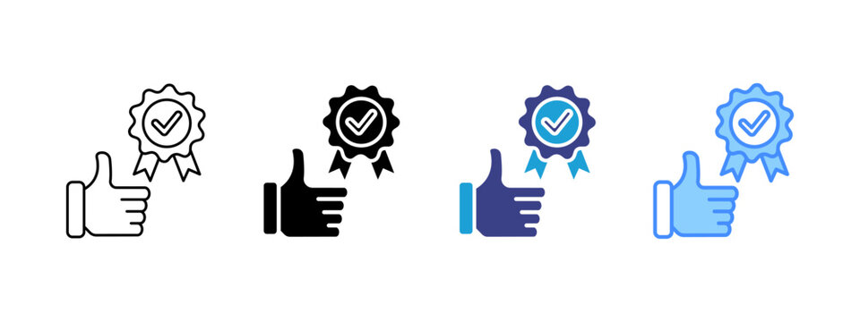 Done icon set multiple style collection