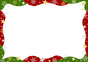 お洒落なクリスマスのフレーム