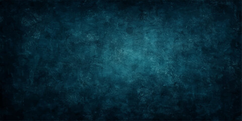 Dark blue grunge texture background with space for text, displaying a dirty, aged, rough wall pattern
