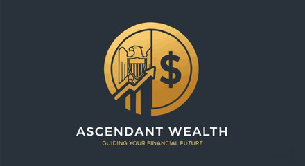Ascendant Wealth financial growth logo with eagle and dollar sign.