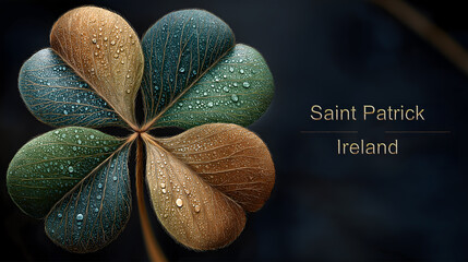 Four leaf clover for Saint Patrick s day
