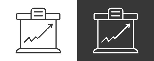 Stock Icon Set Vector Collection Isolated In Black And White