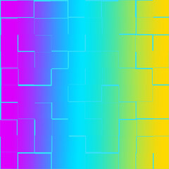 Colorful Geometric Background with Pixelated Style