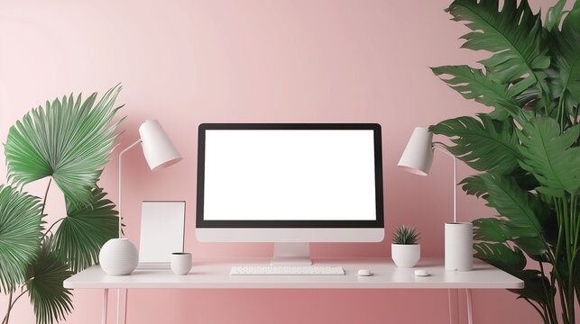 清潔感あふれるホワイトインテリアに、差し込む光とグリーンの彩りがアクセント。静かで整った空間に漂う丁寧な暮らしと快適な作業環境。