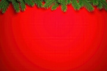 Festive Christmas background with generous copyspace and holiday decorative elements
