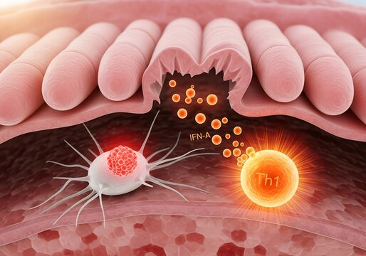 Celiac Disease: Th1 Immune Attack Causing Villous Atrophy
