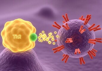 Th2 Activation Instructing B Cell to Produce IgE Against Food Antigen