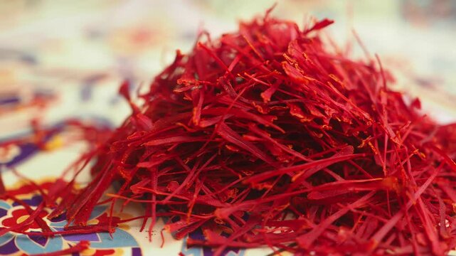 Discover the vibrant beauty of saffron threads