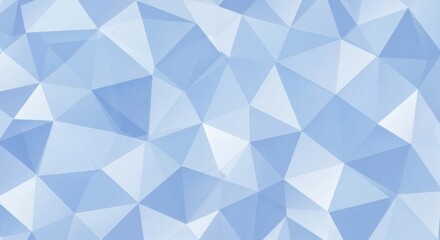 Icy Triangles Abstract Blue Low Poly Geometric Background Texture.
