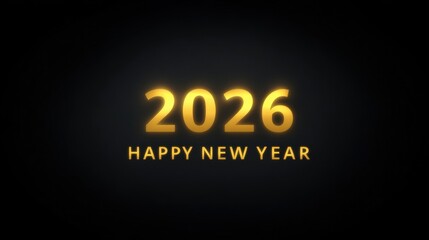 Happy New Year 2026 Banner Celebration. Colourful Occasion of Hope, Sparkle, and Future Inspiration with friends, award, beginning