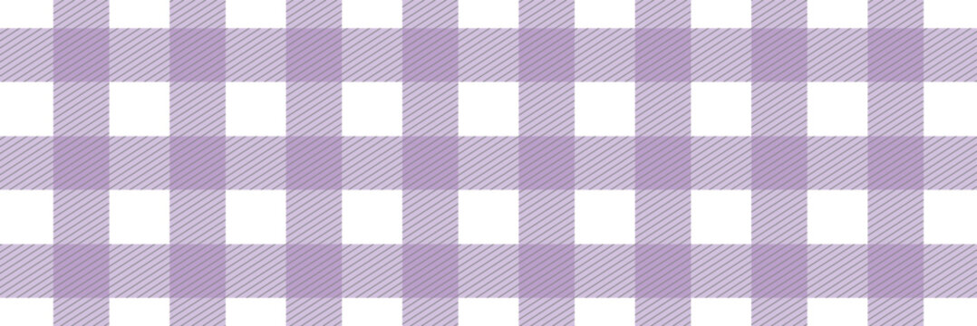 Purple gingham fabric. purple plaid pattern. purple and white tablecloth background pattern. square linen fabric napkin for backdrop, picnic minimalism, copy space for&nbsp;text,&nbsp;wallpaper .