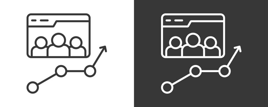 Web Traffic Icon Set Vector Collection Isolated In Black And White