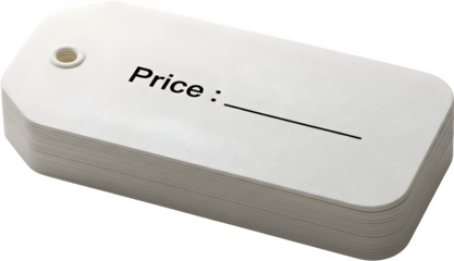 Blank White Hanging Price Tag, Business and Shopping marketing , Black Friday