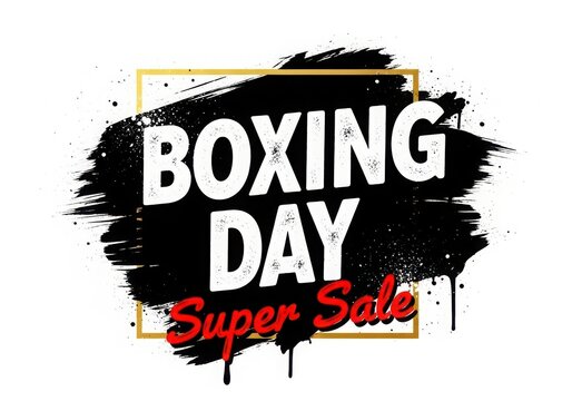 Boxing day super sale announcement and promotion