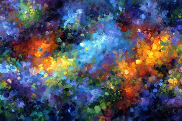 Abstract composition of bold shapes and gradients.