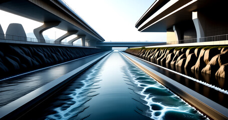 bridge over the river