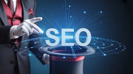 Magician Reveals SEO Secrets with a Touch of Magic for Your Business Growth, Modern Digital Marketing, Search Engine Optimization Strategy