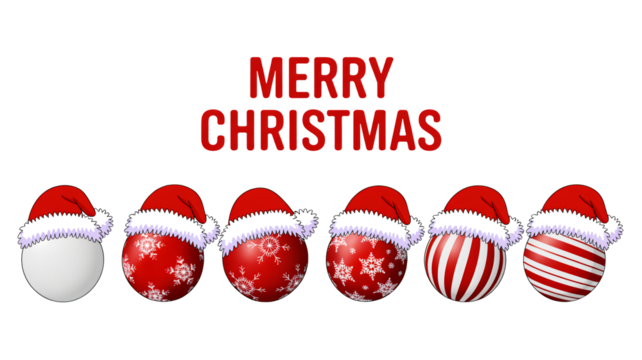 Festive Christmas ornaments with Santa hats bring holiday cheer