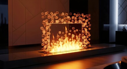 Pixel Firelight — Cozy Digital Christmas Vibes