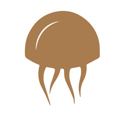 Black Stylized Seahorse Icon