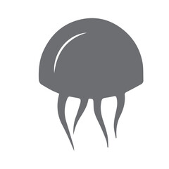 Black Stylized Seahorse Icon