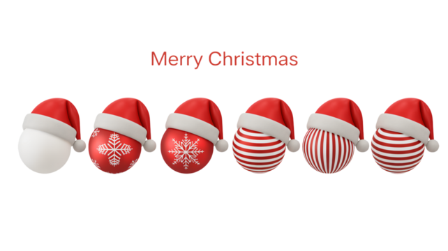 Festive Christmas ornaments with Santa hats bring holiday cheer and joy