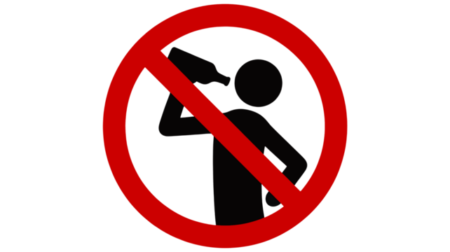 Promote responsible choices with this no alcohol sign, perfect for raising awareness about health and safety concerning drinking and alcohol consumption