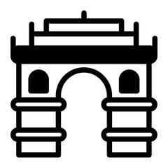 This Gate of India icon is suitable for India Culture.