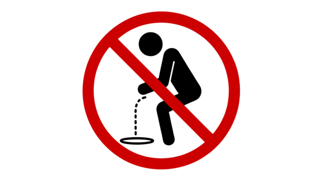 Bold red prohibition symbol for alerts and warnings, conveying restriction and denial, ideal for safety messages and design projects needing a clear negative signal