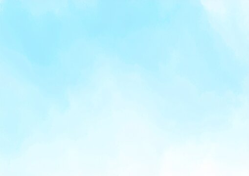 ざらざらした水彩画風の薄い水色 背景素材 白銀比 A4 A3
