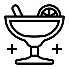This Cocktail icon is suitable for Mardi Gras.