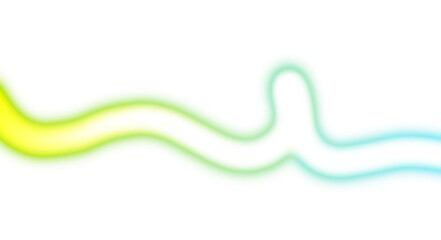 Neon glowing wave overlay PNG. abstract curved lines neon glowing color flow on transparent background, light beams overlay. Color gradient shape. Light leaks effect 