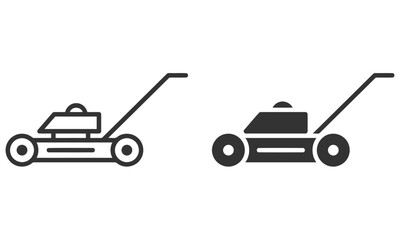 Lawn mower icon vector illustration