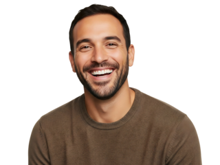 Smiling Handsome Man Headshot Portrait Happy Cheerful Guy Facial Expression