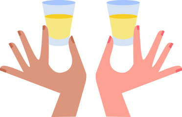 Drink Cheers Celebration Element