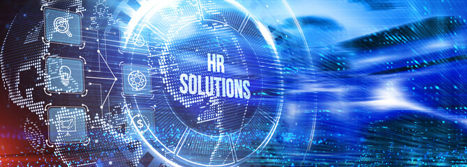 Business, Technology, Internet and network concept. HR Solutions. 3d illustration