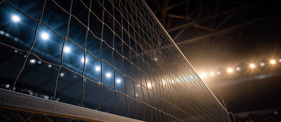 volleyball net indoor banner concept background