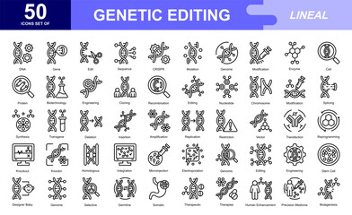 Genetic Editing theme iconset