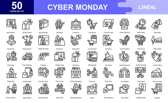 Cyber Monday theme iconset