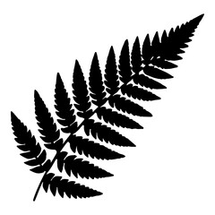 Black Fern Leaf Silhouette